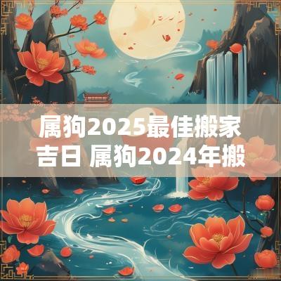属狗2025最佳搬家吉日 属狗2025年搬家吉日