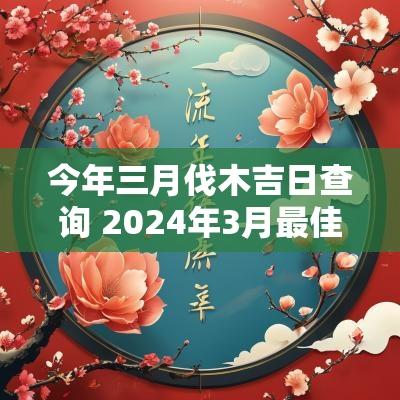 今年三月伐木吉日查询 2025年3月最佳的伐木吉日一览表