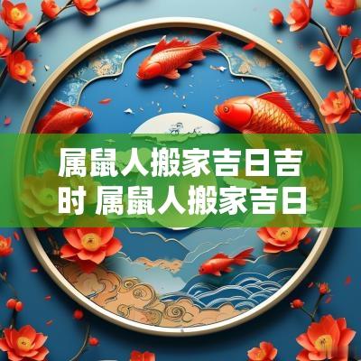 属鼠人搬家吉日吉时 属鼠人搬家吉日