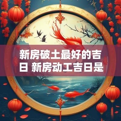 新房破土最好的吉日 新房动工吉日是修造还是动土