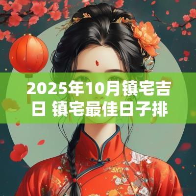 2025年10月镇宅吉日 镇宅最佳日子排名