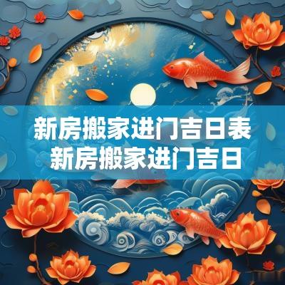 新房搬家进门吉日表 新房搬家进门吉日表格图