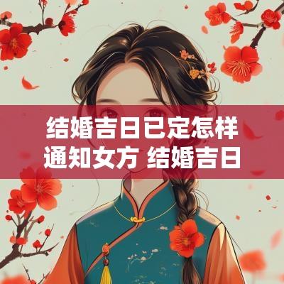 结婚吉日已定怎样通知女方 结婚吉日怎么找