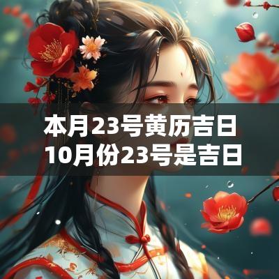 本月23号黄历吉日 10月份23号是吉日吗