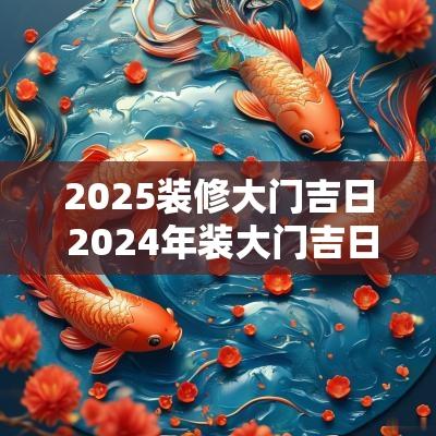 2025装修大门吉日 2025年装大门吉日一览表