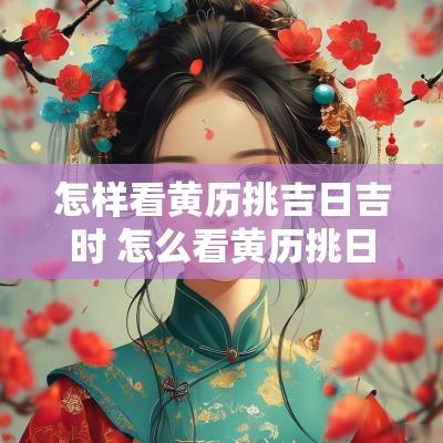 怎样看黄历挑吉日吉时 怎么看黄历挑日子