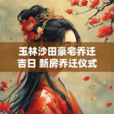 玉林沙田豪宅乔迁吉日 新房乔迁仪式玉林