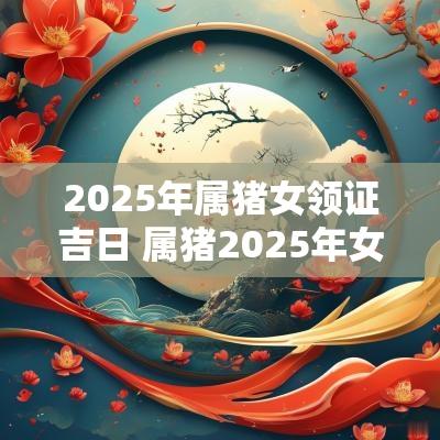 2025年属猪女领证吉日 属猪2025年女嫁吉日