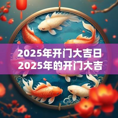 2025年开门大吉日 2025年的开门大吉日