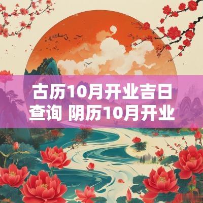 古历10月开业吉日查询 阴历10月开业吉日