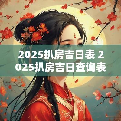2025扒房吉日表 2025扒房吉日查询表