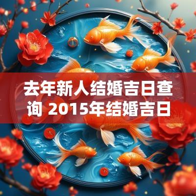 去年新人结婚吉日查询 2015年结婚吉日查询一览表
