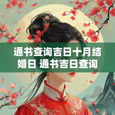 通书查询吉日十月结婚日 通书吉日查询2025