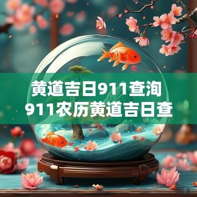 黄道吉日911查洵 911农历黄道吉日查询