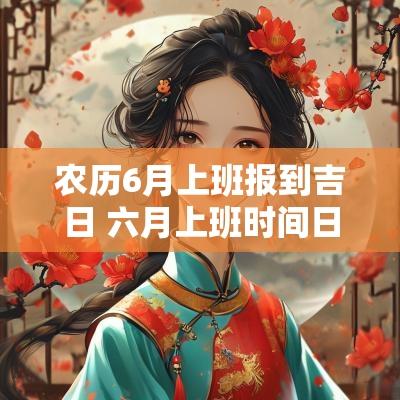 农历6月上班报到吉日 六月上班时间日历