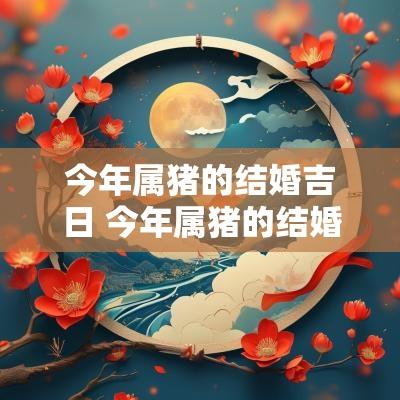 今年属猪的结婚吉日 今年属猪的结婚吉日查询