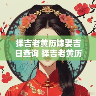 择吉老黄历嫁娶吉日查询 择吉老黄历2025年