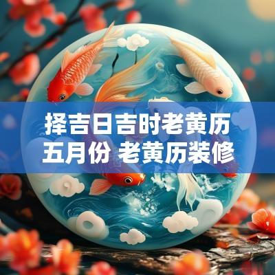 择吉日吉时老黄历五月份 老黄历装修择吉日吉时