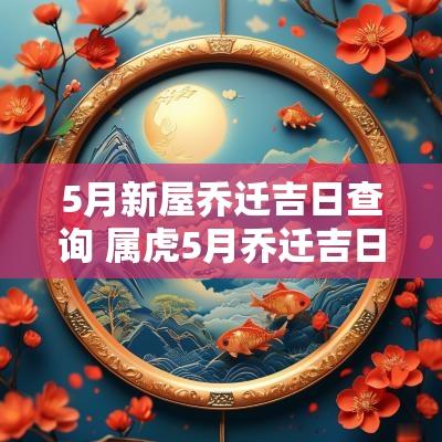 5月新屋乔迁吉日查询 属虎5月乔迁吉日一览表