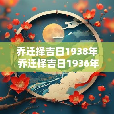 乔迁择吉日1938年 乔迁择吉日1936年