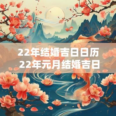 22年结婚吉日日历 22年元月结婚吉日