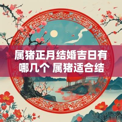 属猪正月结婚吉日有哪几个 属猪适合结婚的吉日