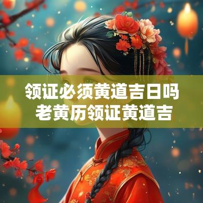 领证必须黄道吉日吗 老黄历领证黄道吉日