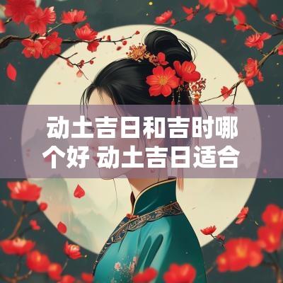 动土吉日和吉时哪个好 动土吉日适合安葬吗