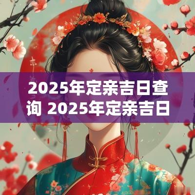 2025年定亲吉日查询 2025年定亲吉日查询表