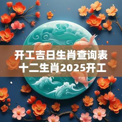 开工吉日生肖查询表 十二生肖2025开工吉日
