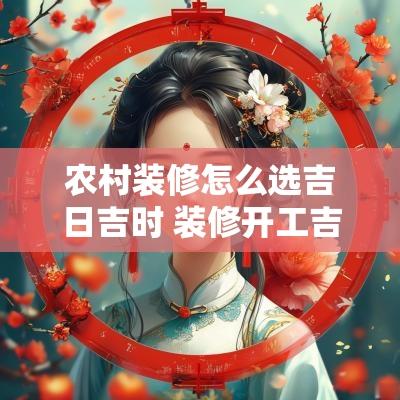 农村装修怎么选吉日吉时 装修开工吉日吉时朝哪个方向