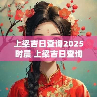上梁吉日查询2025时晨 上梁吉日查询今天