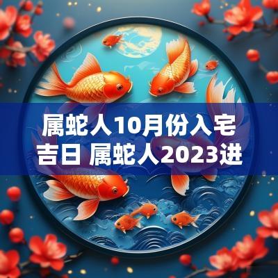 属蛇人10月份入宅吉日 属蛇人2025进新屋吉日