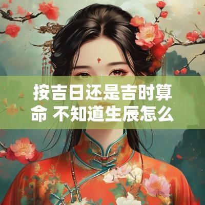 按吉日还是吉时算命 不知道生辰怎么看黄道吉日
