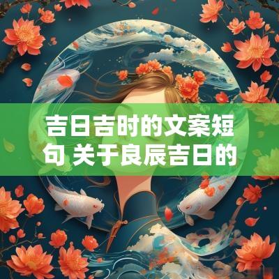 吉日吉时的文案短句 关于良辰吉日的文案短句