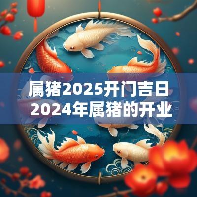 属猪2025开门吉日 2025年属猪的开业吉日查询
