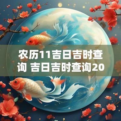 农历11吉日吉时查询 吉日吉时查询2025农历