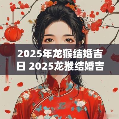 2025年龙猴结婚吉日 2025龙猴结婚吉日