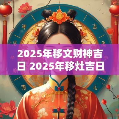 2025年移文财神吉日 2025年移灶吉日查询