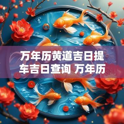 万年历黄道吉日提车吉日查询 万年历黄道吉日开业吉日查询