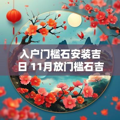 入户门槛石安装吉日 11月放门槛石吉日