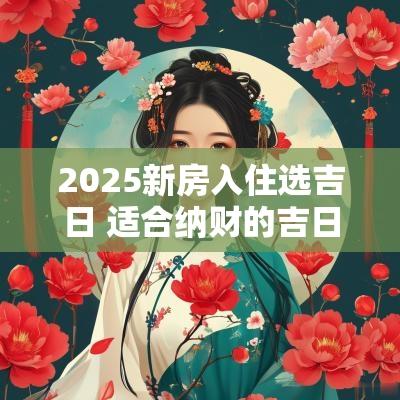 2025新房入住选吉日 适合纳财的吉日2025
