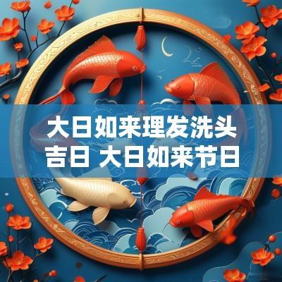 大日如来理发洗头吉日 大日如来节日