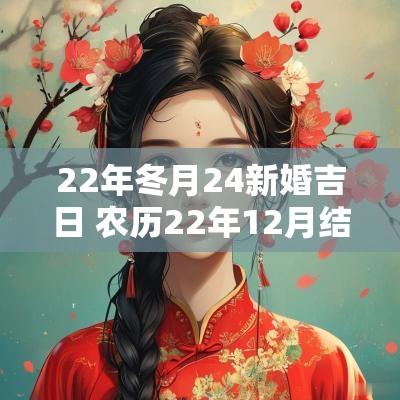 22年冬月24新婚吉日 农历22年12月结婚吉日