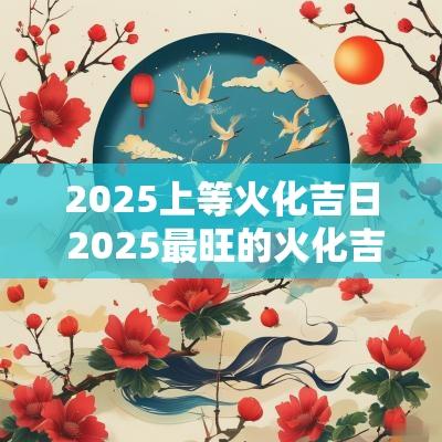 2025上等火化吉日 2025最旺的火化吉日