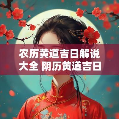农历黄道吉日解说大全 阴历黄道吉日对照表