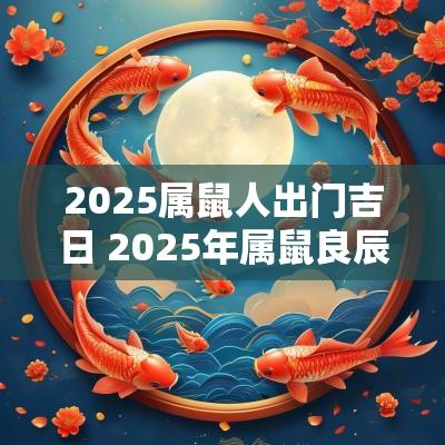 2025属鼠人出门吉日 2025年属鼠良辰吉日