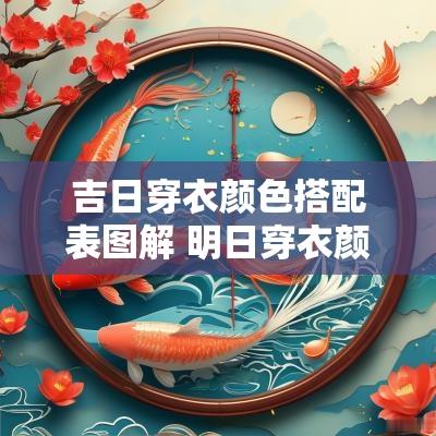 吉日穿衣颜色搭配表图解 明日穿衣颜色每日五行搭配