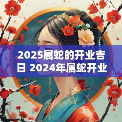2025属蛇的开业吉日 2025年属蛇开业吉日一览表