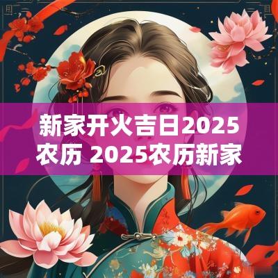 新家开火吉日2025农历 2025农历新家开火吉日